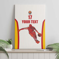 Custom Espana Basketball Spain Canvas Wall Art Baloncesto Come on La Roja White Style