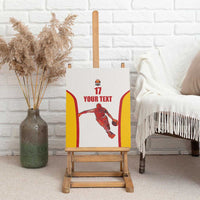 Custom Espana Basketball Spain Canvas Wall Art Baloncesto Come on La Roja White Style