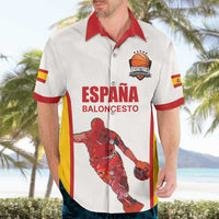 Custom Espana Basketball Spain Hawaiian Shirt Baloncesto Come on La Roja White Style