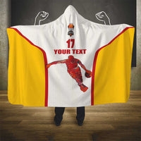 Custom Espana Basketball Spain Hooded Blanket Baloncesto Come on La Roja White Style