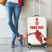 Custom Espana Basketball Spain Luggage Cover Baloncesto Come on La Roja White Style