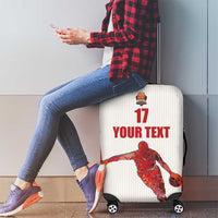 Custom Espana Basketball Spain Luggage Cover Baloncesto Come on La Roja White Style