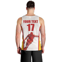 Custom Espana Basketball Spain Men Tank Top Baloncesto Come on La Roja White Style