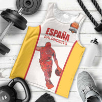 Custom Espana Basketball Spain Men Tank Top Baloncesto Come on La Roja White Style