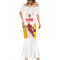Custom Espana Basketball Spain Mermaid Dress Baloncesto Come on La Roja White Style