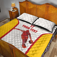 Custom Espana Basketball Spain Quilt Bed Set Baloncesto Come on La Roja White Style