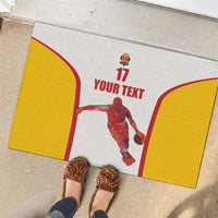 Custom Espana Basketball Spain Rubber Doormat Baloncesto Come on La Roja White Style