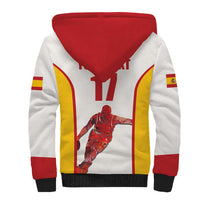 Custom Espana Basketball Spain Sherpa Hoodie Baloncesto Come on La Roja White Style