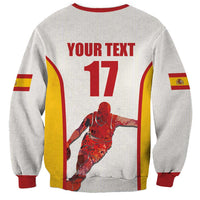 Custom Espana Basketball Spain Sweatshirt Baloncesto Come on La Roja White Style