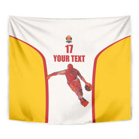 Custom Espana Basketball Spain Tapestry Baloncesto Come on La Roja White Style