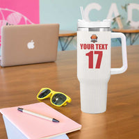 Custom Espana Basketball Spain Tumbler With Handle Baloncesto Come on La Roja White Style