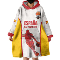 Custom Espana Basketball Spain Wearable Blanket Hoodie Baloncesto Come on La Roja White Style