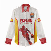 Custom Espana Basketball Spain Women Casual Shirt Baloncesto Come on La Roja White Style