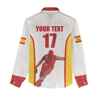 Custom Espana Basketball Spain Women Casual Shirt Baloncesto Come on La Roja White Style