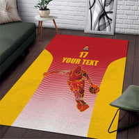 Custom Espana Basketball Spain Area Rug Baloncesto Come on La Roja Red Style