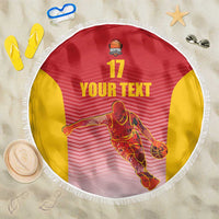 Custom Espana Basketball Spain Beach Blanket Baloncesto Come on La Roja Red Style