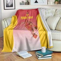 Custom Espana Basketball Spain Blanket Baloncesto Come on La Roja Red Style