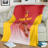 Custom Espana Basketball Spain Blanket Baloncesto Come on La Roja Red Style