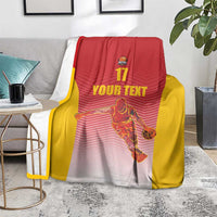 Custom Espana Basketball Spain Blanket Baloncesto Come on La Roja Red Style
