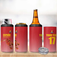Custom Espana Basketball Spain 4 in 1 Can Cooler Tumbler Baloncesto Come on La Roja Red Style