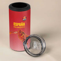 Custom Espana Basketball Spain 4 in 1 Can Cooler Tumbler Baloncesto Come on La Roja Red Style