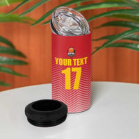 Custom Espana Basketball Spain 4 in 1 Can Cooler Tumbler Baloncesto Come on La Roja Red Style