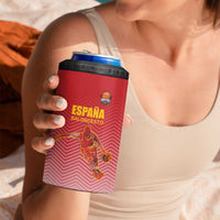 Custom Espana Basketball Spain 4 in 1 Can Cooler Tumbler Baloncesto Come on La Roja Red Style