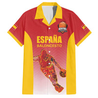 Custom Espana Basketball Spain Family Matching Short Sleeve Bodycon Dress and Hawaiian Shirt Baloncesto Come on La Roja Red Style