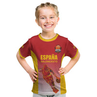 Custom Espana Basketball Spain Kid T Shirt Baloncesto Come on La Roja Red Style