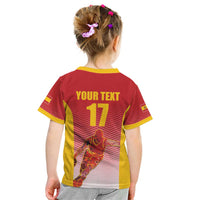 Custom Espana Basketball Spain Kid T Shirt Baloncesto Come on La Roja Red Style