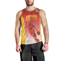 Custom Espana Basketball Spain Men Tank Top Baloncesto Come on La Roja Red Style