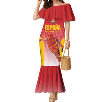 Custom Espana Basketball Spain Mermaid Dress Baloncesto Come on La Roja Red Style