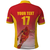 Custom Espana Basketball Spain Polo Shirt Baloncesto Come on La Roja Red Style