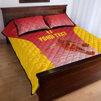 Custom Espana Basketball Spain Quilt Bed Set Baloncesto Come on La Roja Red Style