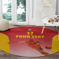 Custom Espana Basketball Spain Round Carpet Baloncesto Come on La Roja Red Style