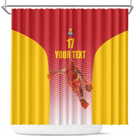 Custom Espana Basketball Spain Shower Curtain Baloncesto Come on La Roja Red Style