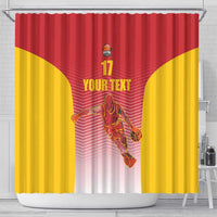 Custom Espana Basketball Spain Shower Curtain Baloncesto Come on La Roja Red Style
