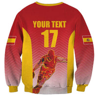 Custom Espana Basketball Spain Sweatshirt Baloncesto Come on La Roja Red Style
