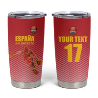 Custom Espana Basketball Spain Tumbler Cup Baloncesto Come on La Roja Red Style