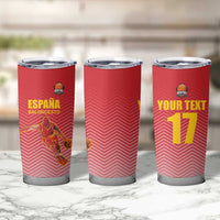 Custom Espana Basketball Spain Tumbler Cup Baloncesto Come on La Roja Red Style