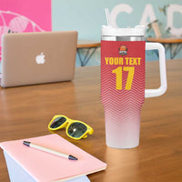 Custom Espana Basketball Spain Tumbler With Handle Baloncesto Come on La Roja Red Style