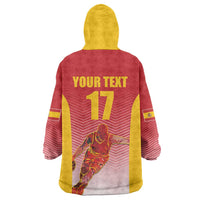 Custom Espana Basketball Spain Wearable Blanket Hoodie Baloncesto Come on La Roja Red Style