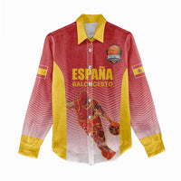 Custom Espana Basketball Spain Women Casual Shirt Baloncesto Come on La Roja Red Style