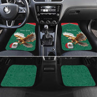 Personalized Viva Mexico Football Car Mats Mexican Eagle Mascot with Sporty Style