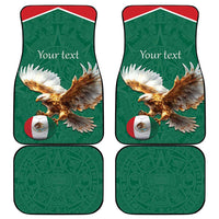 Personalized Viva Mexico Football Car Mats Mexican Eagle Mascot with Sporty Style