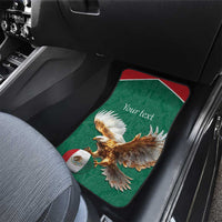 Personalized Viva Mexico Football Car Mats Mexican Eagle Mascot with Sporty Style