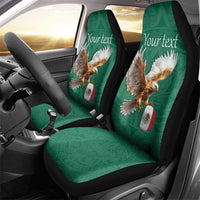 Personalized Viva Mexico Football Car Seat Cover Mexican Eagle Mascot with Sporty Style