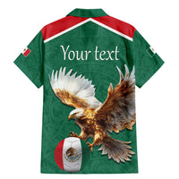 Personalized Viva Mexico Football Family Matching Mermaid Dress and Hawaiian Shirt Mexican Eagle Mascot with Sporty Style