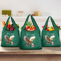 Personalized Viva Mexico Football Grocery Bag Mexican Eagle Mascot with Sporty Style