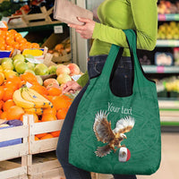 Personalized Viva Mexico Football Grocery Bag Mexican Eagle Mascot with Sporty Style